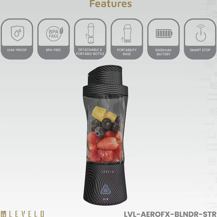 مخلوط کن( شیکر ) لولو Levelo Portable Blender Aeroflex