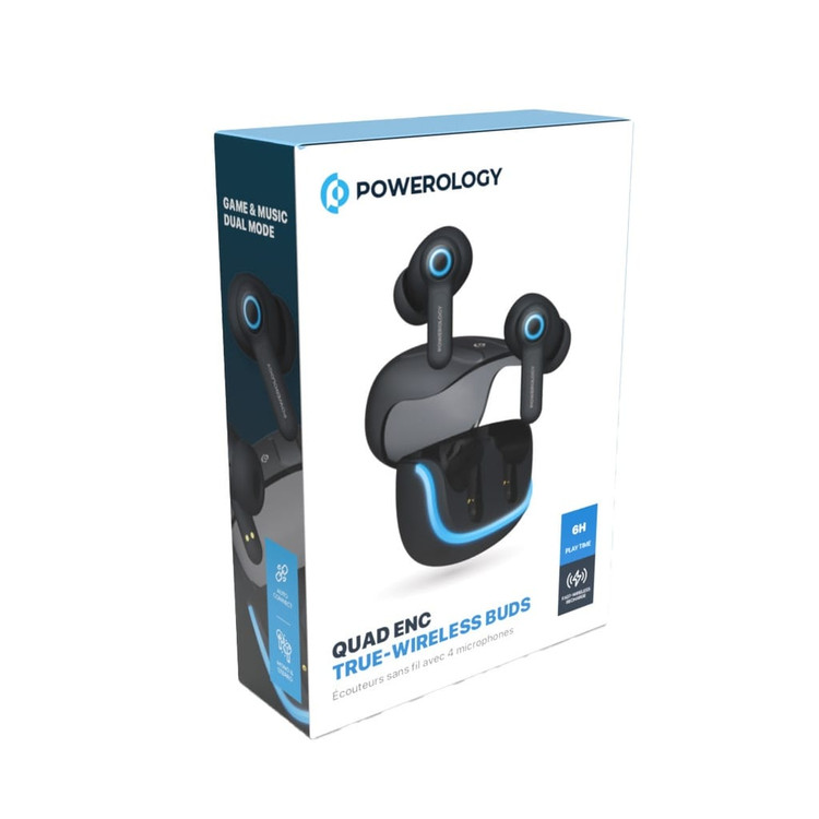 هندزفری بلوتوثی Quad Enc پاورولوژوی مدل Powerology PWLAU005