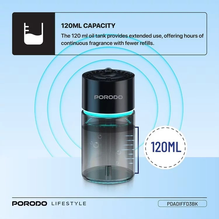 خوشبو کننده هوا هوشمند پرودو Porodo Valencia Smart Aroma Diffuser PDADIFFD3