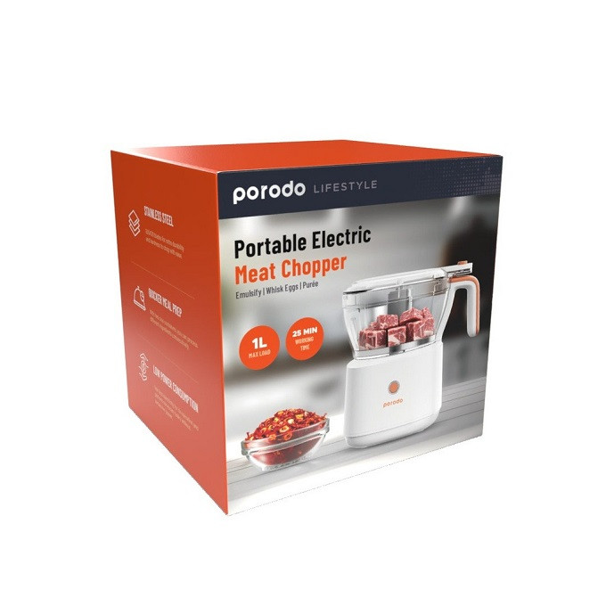 دستگاه مینی غذاساز پرودو مدل Porodo PD-LfSt41 FPR portable meat chopper