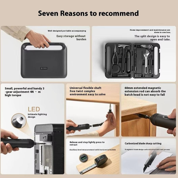 جعبه ابزار و پیچ گوشتی شارژی Xiaomi Mijia