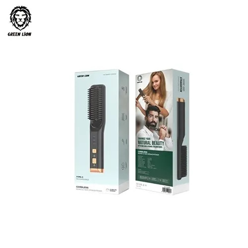 برس حرارتی صاف کننده مو و ریش گرین لاین CORDLESS GL‑HS20 GNCOHAIRCM