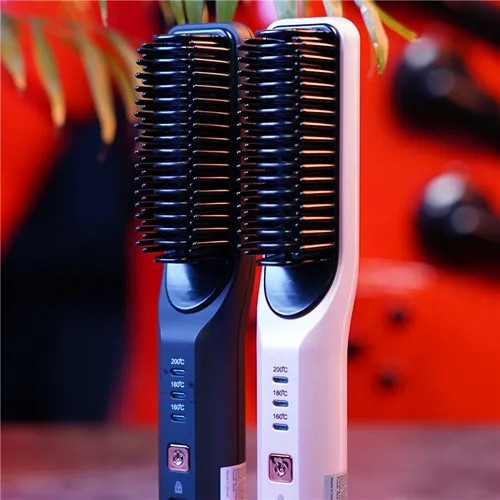 برس حرارتی صاف کننده مو و ریش گرین لاین CORDLESS GL‑HS20 GNCOHAIRCM