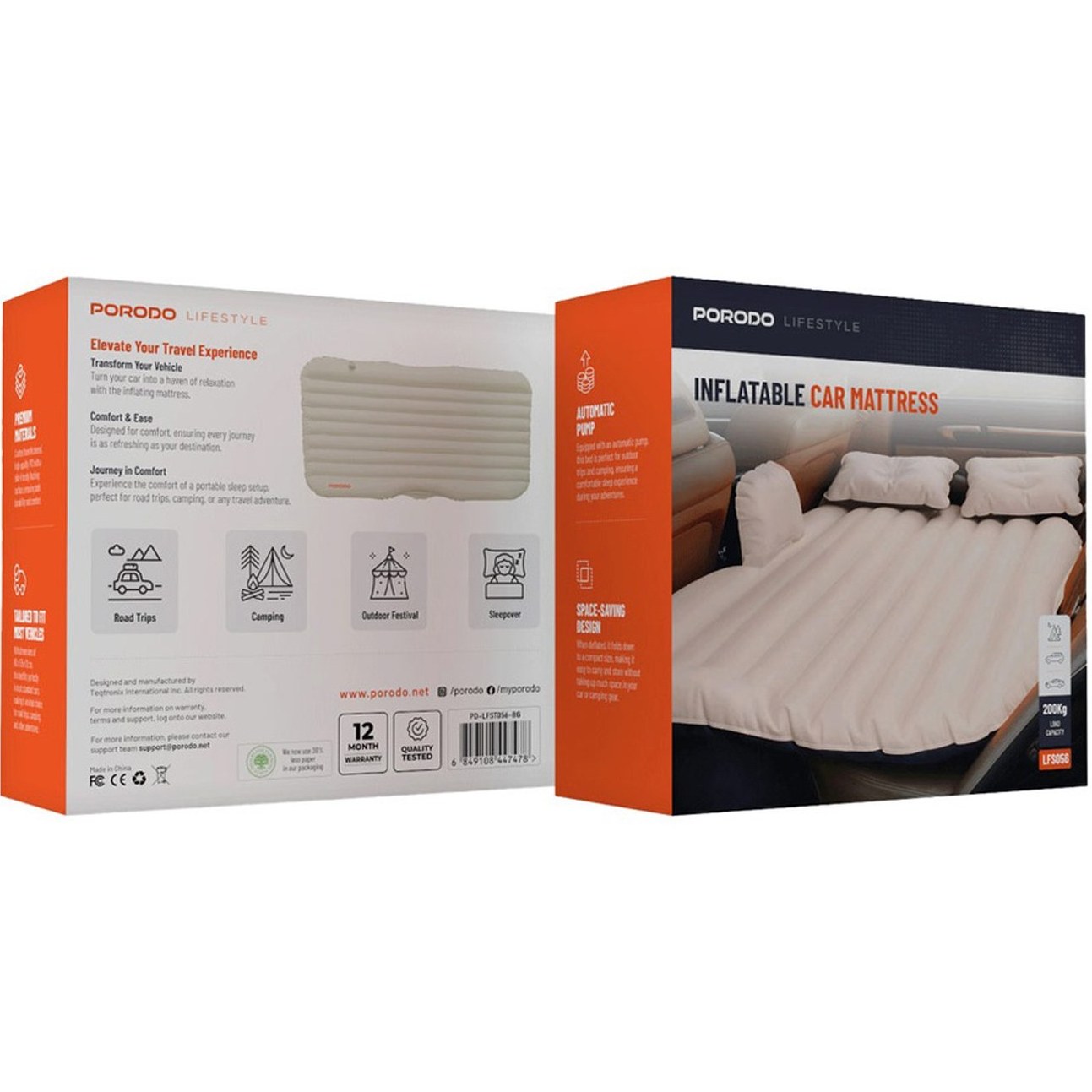 تشک بادی شارژی خودرو پرودو مدل PD-LFST056-BG