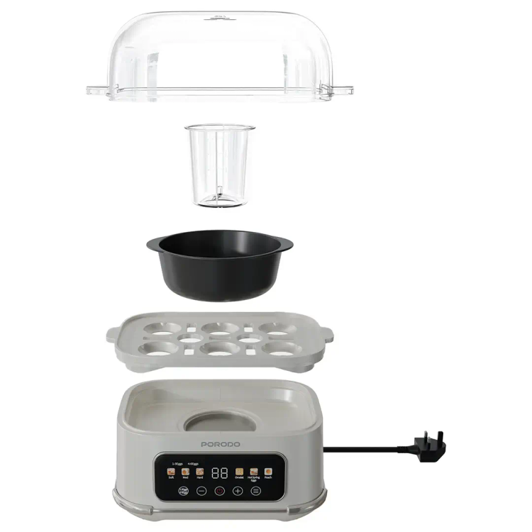 تخم مرغ پز برقی هوشمند پرودو مدل Porodo Lifestyle Poacher Smart Electric Egg Boiler with Program Selector