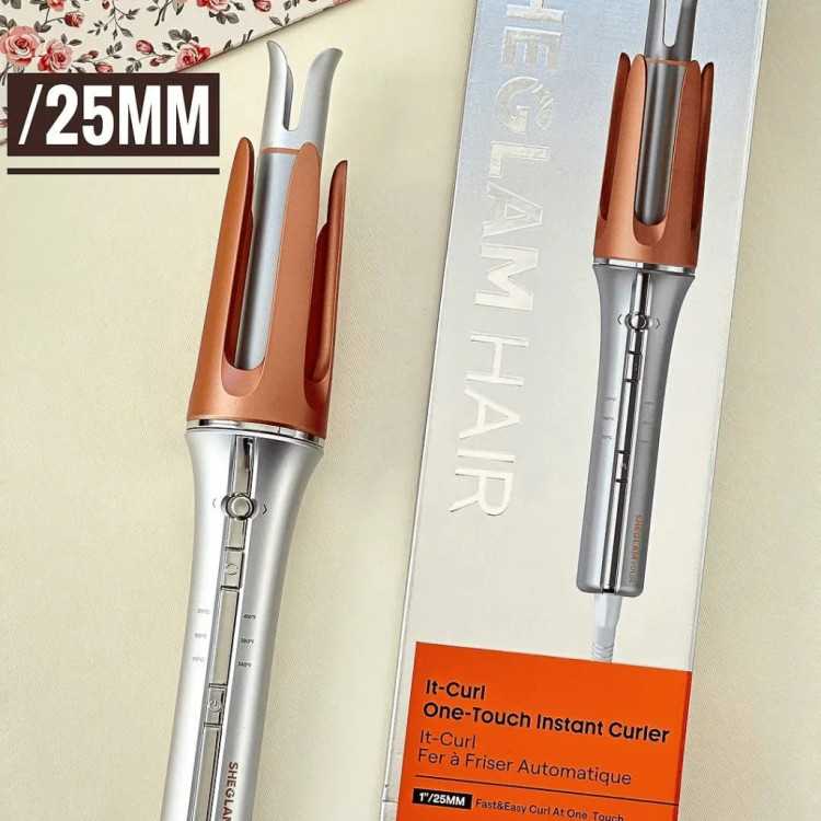 دستگاه کرلی فر کننده مو شیگلم سایز 25 میل Sheglam