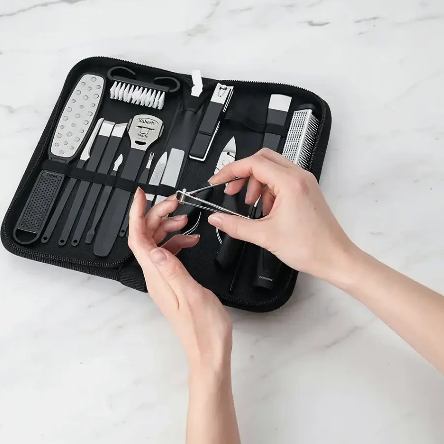 ست ۱۶ کاره مانیکور و پدیکور ناخن‌ پرودو مدل Porodo Manicure & PedicureSet PDLFST8010BK