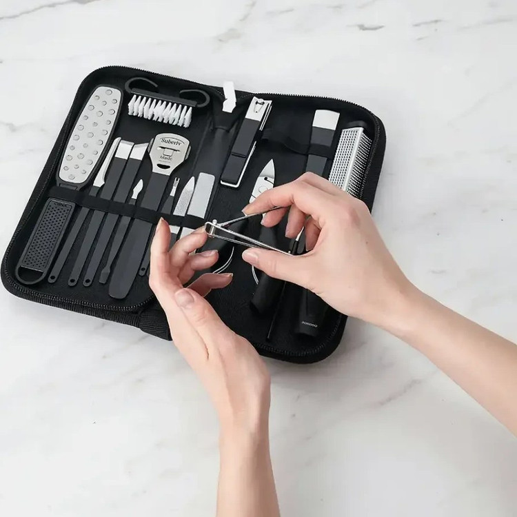 ست ۱۶ کاره مانیکور و پدیکور ناخن پرودو مدل Porodo Manicure & PedicureSet PDLFST8010BK